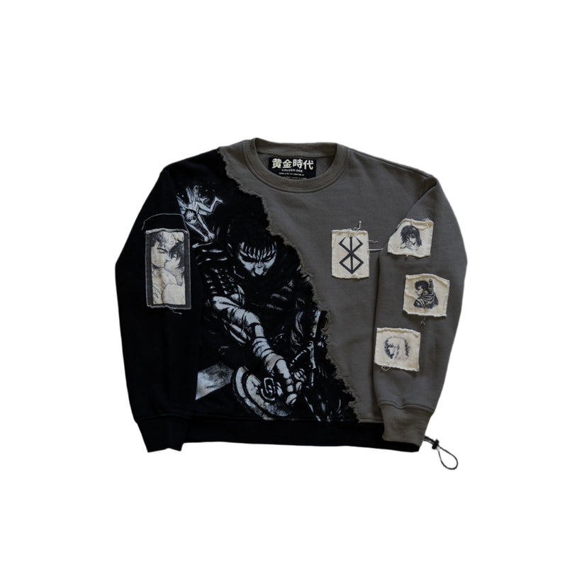 BERSERKSPLIT CREW GRAYSCALE