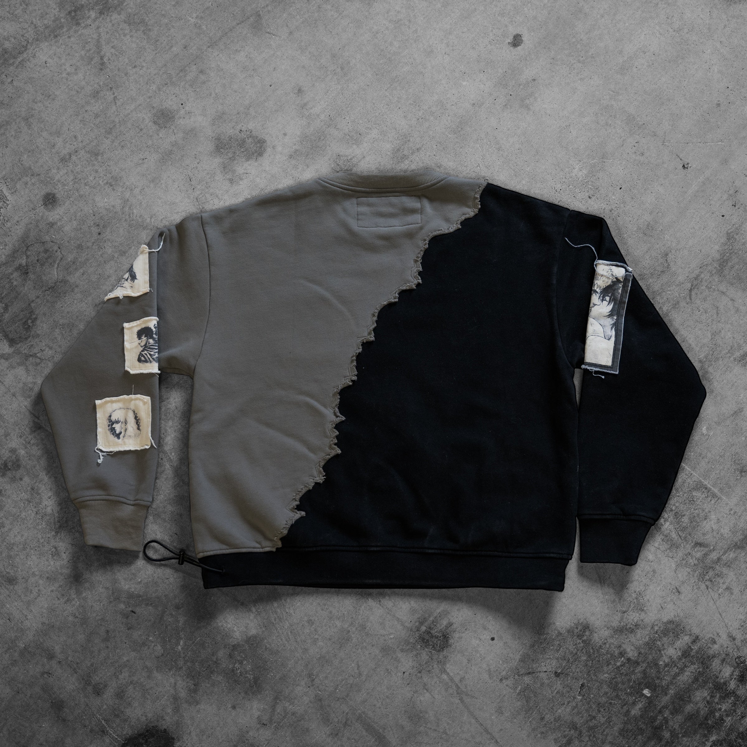 BERSERKSPLIT CREW GRAYSCALE